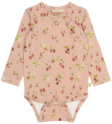 Petit Piao Romper l/s - PPStar - Misty Rose Strawberry - Petit Piao - 1½ jaar (86) - Rompers Lange Mouw