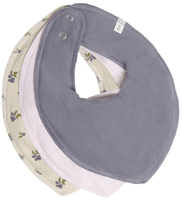 Pippi Kwijlslabbetje - Puntig - 3-pack - Blue Graniet - Pippi Baby - OneSize - Kwijlsjaaltjes