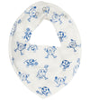 Pippi Kwijlslabbetje - Puntig - 3-pack - Light Dusty Blue - Pippi Baby - OneSize - Kwijlsjaaltjes
