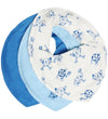 Pippi Kwijlslabbetje - Puntig - 3-pack - Light Dusty Blue - Pippi Baby - OneSize - Kwijlsjaaltjes