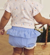 Müsli Babyshort - Poplin Frill - Shell Blue - Müsli - 68/74 - Babyshorts