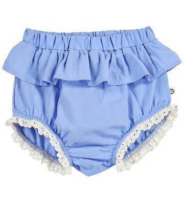 Müsli Babyshort - Poplin Frill - Shell Blue - Müsli - 68/74 - Babyshorts