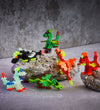 Plus-Plus - 100 stk - Glow Dragons - Plus-Plus - OneSize - Blokken