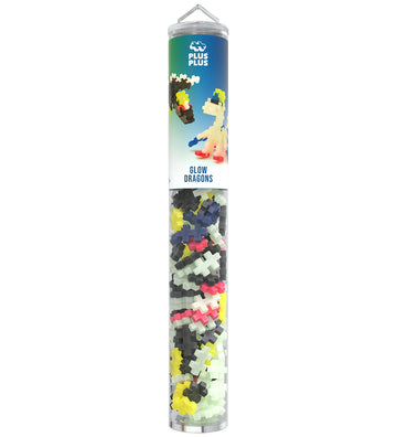 Plus-Plus - 100 stk - Glow Dragons - Plus-Plus - OneSize - Blokken
