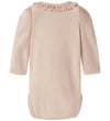Lil Atelier Romper l/s - NbfFrijo - Peach Whip - Lil Atelier - 74 - Rompers Lange Mouw
