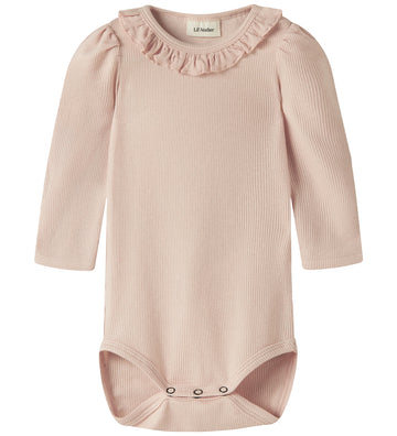 Lil Atelier Romper l/s - NbfFrijo - Peach Whip - Lil Atelier - 74 - Rompers Lange Mouw