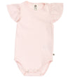 Müsli Romper s/s - Rib - Cozy Ik Frill - Primrose - Müsli - 2 jaar (92) - Rompers Korte Mouw