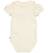 Müsli Romper s/s - Cozy Mijn kraagpuff - Tofu - Müsli - 74 - Rompers Korte Mouw