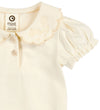 Müsli Romper s/s - Cozy Mijn kraagpuff - Tofu - Müsli - 74 - Rompers Korte Mouw