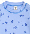 Müsli Romper s/s - Turtle - Azure Blue/Shell Blue - Müsli - 74 - Rompers Korte Mouw