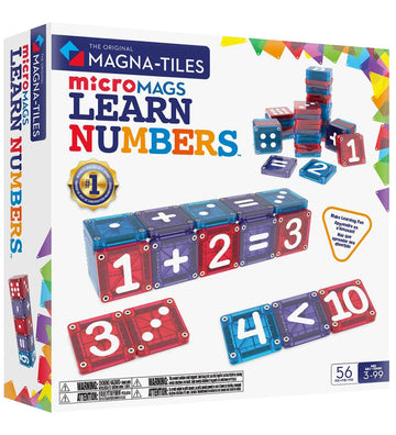 Magna-Tiles Magnetenset - 56 Onderdelen - Leer cijfers - Magna-Tiles - OneSize - Magnetisch speelgoed