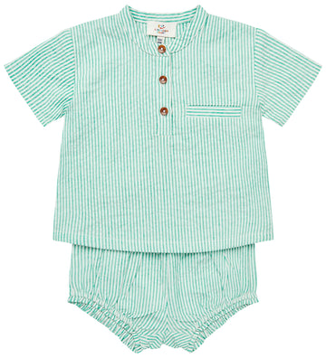 Copenhagen Colors Zomerset - Overhemd/Bloomers - Scherpe Green/C - Copenhagen Colors - 62 - Babyshorts