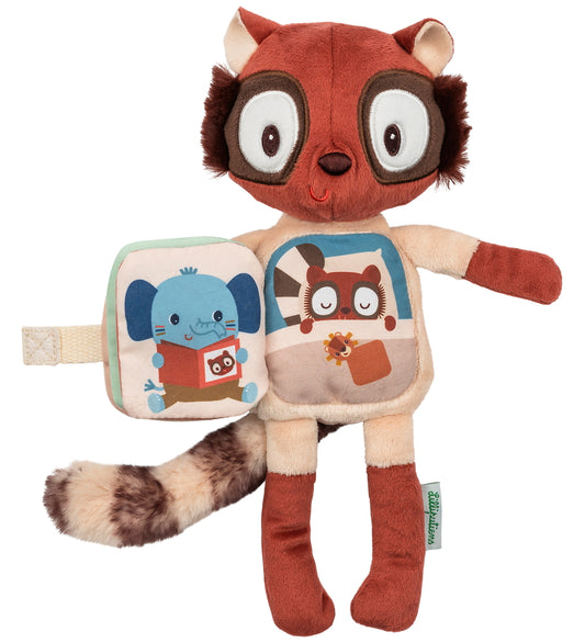 Lilliputiens Knuffel m. Stoffen Boek - 24 cm - Lichtgevend - His - Lilliputiens - OneSize - Knuffels