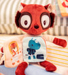Lilliputiens Knuffel m. Stoffen Boek - 24 cm - Lichtgevend - His - Lilliputiens - OneSize - Knuffels