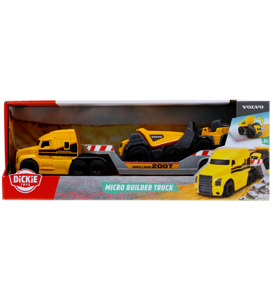 Dickie Toys Vrachtwagen - Mack/Volvo Micro Bouwer Truck - Dickie Toys - OneSize - Auto´s