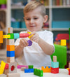 Kooglo Magnetisch Bouwblokken - Hout - 50 st. - Basic Colour - Kooglo - OneSize - Magnetisch speelgoed