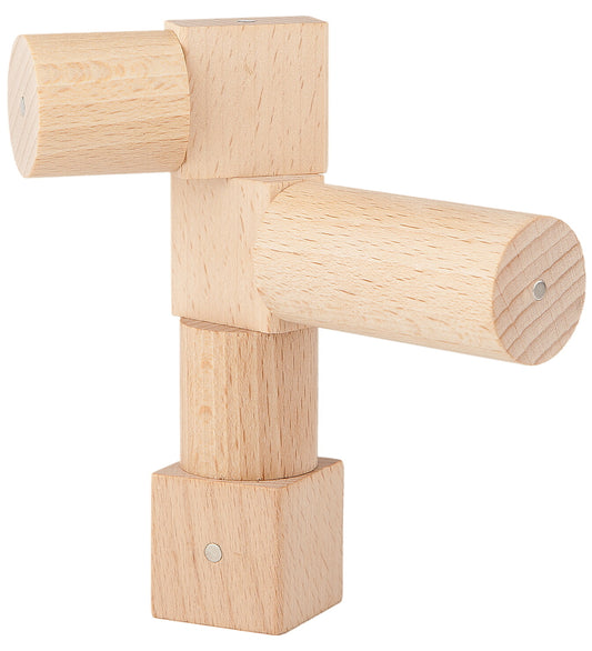 Kooglo Magnetisch Bouwblokken - Hout - 30 st. - Mini Natural - Kooglo - OneSize - Magnetisch speelgoed