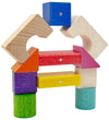 Kooglo Magnetisch Bouwblokken - Hout - 100 st. - MEGA Colour - Kooglo - OneSize - Magnetisch speelgoed