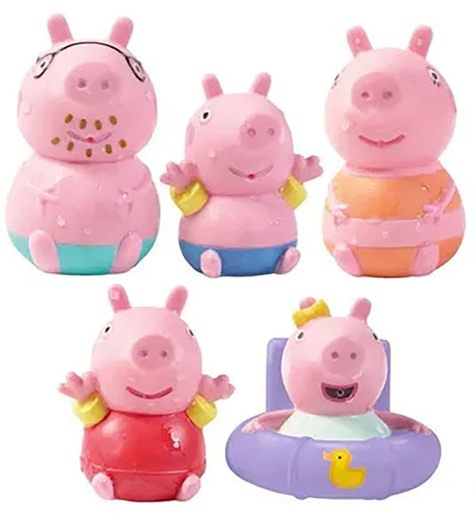 Toomies Badspeelgoed - Peppa & Familie Badspuitjes - 5 st. - Toomies - OneSize - Badspeelgoed
