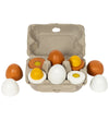 MaMaMeMo Speelgoedeten - Hout - Grote Eieren in tray - MaMaMeMo - OneSize - Speelgoedeten