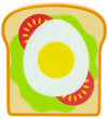 MaMaMeMo Speelgoedeten - Hout - Brood met ei - MaMaMeMo - OneSize - Speelgoedeten