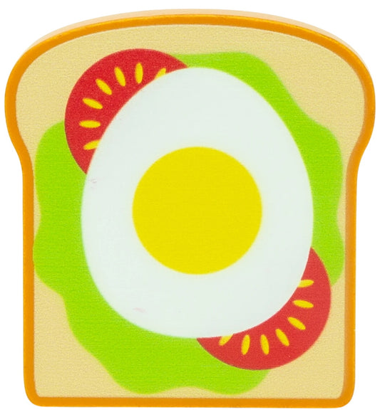 MaMaMeMo Speelgoedeten - Hout - Brood met ei - MaMaMeMo - OneSize - Speelgoedeten