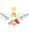 MaMaMeMo Speelgoedeten - Hout - Koude kom Set - 10 Onderdelen - MaMaMeMo - OneSize - Speelgoedeten