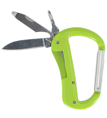 Kids in the Garden Karabijnhaak m. Multitool - Groen - Kids in the Garden - OneSize - Gereedschap
