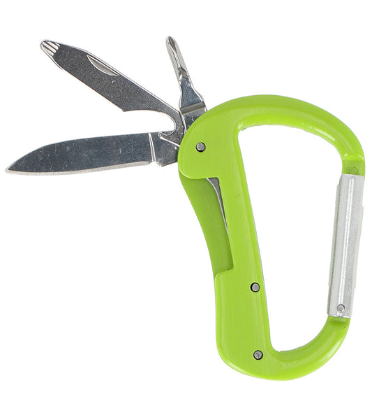 Kids in the Garden Karabijnhaak m. Multitool - Groen - Kids in the Garden - OneSize - Gereedschap