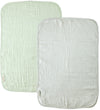 Leander Verschoonmatje - Mousseline - 2-pack - Pearl Grey/Sage G - Leander - OneSize - Verschoonmatjes
