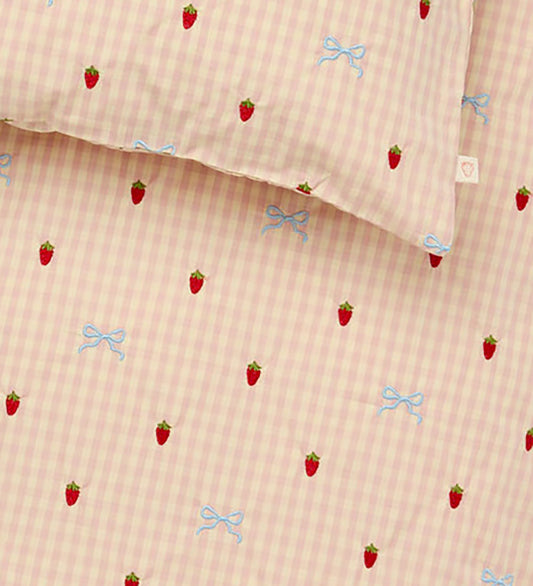Flöss Beddengoed - Volwassenen - Dolly - 140x220 cm - Berry/Bow - Flöss - Volwassenen - Beddengoed - Volwassenen