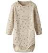 Name It Romper l/s - NbfBirka - Peyote - Name It - 1 jaar (80) - Rompers Lange Mouw
