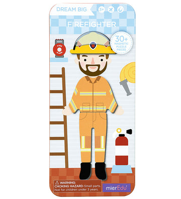 mierEdu Magnetisch Reisset - Brandweerman - mierEdu - OneSize - Magnetisch speelgoed