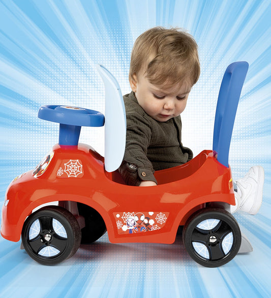 Smoby Loopwagen - Auto Ride Aan - Spidey - Smoby - OneSize - Loopwagens