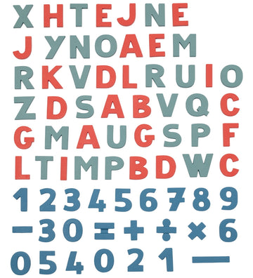 Smoby Magnetisch speelgoed - 72 stk - Magnetische letters en cij - Smoby - OneSize - Magnetisch speelgoed