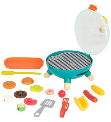 B. toys Kogelgrill - 18 Onderdelen - Mini Chef - BBQ-grill - B. toys - OneSize - Speelgoedeten