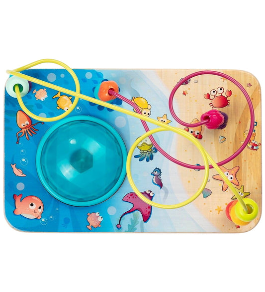 B. toys Doolhof m. Geluid/Licht - Hout - Verbazingwekkende Zeeën - B. toys - OneSize - Activiteitenspeelgoed