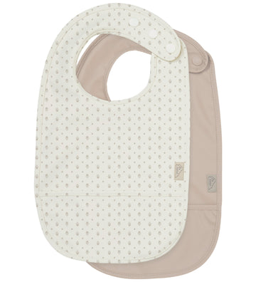 Cam Cam Slabbetjes m. Zak - 2-pack - PU - Rowan - Cam Cam - OneSize - Slabbetjes