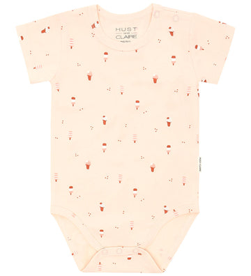 Hust and Claire Romper s/s - Bri - Kwarts m. Ijs - Hust and Claire - 2 jaar (92) - Rompers Korte Mouw