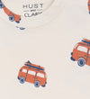Hust and Claire Romper s/s - Billy - Sandshell m. Auto's - Hust and Claire - 1½ jaar (86) - Rompers Korte Mouw