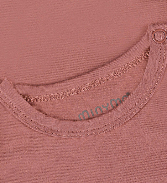Minymo Romper l/s - Viscose - Verdord Rose - Minymo - 56 - Rompers Lange Mouw