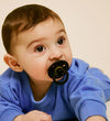 BIBS Colour Fopspenen - Maat 2 - Rond - 2-pack - Zwart/Goud - BIBS - 6-18 mnd - Fopspenen