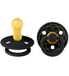 BIBS Colour Fopspenen - Maat 2 - Rond - 2-pack - Zwart/Goud - BIBS - 6-18 mnd - Fopspenen
