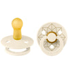 BIBS Colour Fopspenen - Maat 2 - Rond - 2-pack - Ivory/Goud - BIBS - 6-18 mnd - Fopspenen