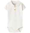 Name It Romper s/s - Pointelle - Polo - NbmHofman - Cloud Danser - Name It - 56 - Rompers Korte Mouw