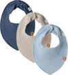 Name It Slabs - Rib - NbmYasim - 3-pack - Chateau Gray/Blue - Name It - OneSize - Kwijlsjaaltjes