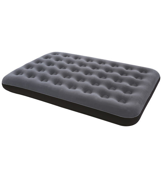 Camping Check Luchtmatras - Medium+ - 191x137x22 cm - Grijs/Zwar - Camping Check - OneSize - Matrassen