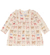Hust and Claire Body met Rok l/s - HCKristi BIG Bogen - Kit - Hust and Claire - 74 - Rompers Lange Mouw