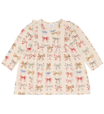 Hust and Claire Body met Rok l/s - HCKristi BIG Bogen - Kit - Hust and Claire - 74 - Rompers Lange Mouw