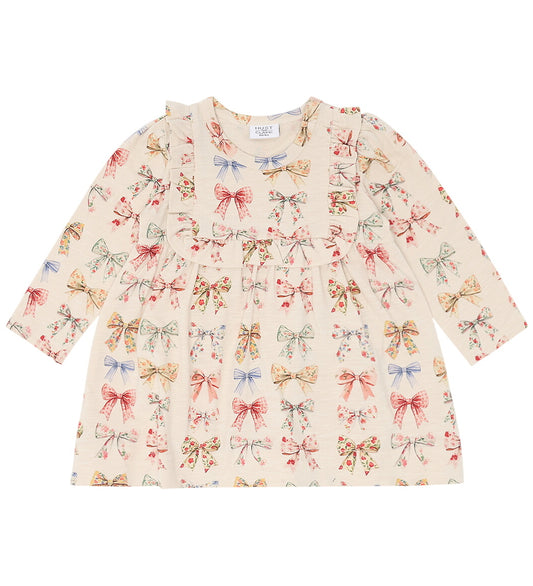 Hust and Claire Body met Rok l/s - HCKristi BIG Bogen - Kit - Hust and Claire - 74 - Rompers Lange Mouw